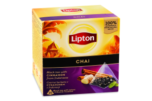 Чай Lipton Chai чорний зі спеціями 20 шт. (5063270110492)